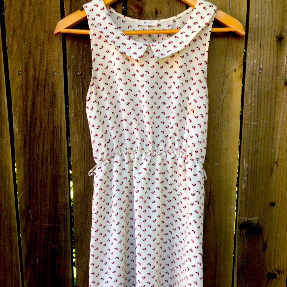 Everly small floral print dress with collar
